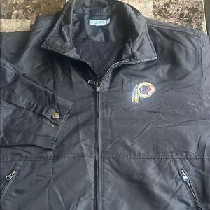 Men's Black Jacket with Embroidered Logo